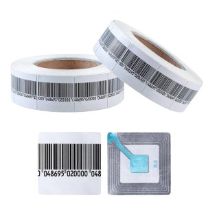 4×4 cm EAS 8.2 MHz RF Security Soft Labels Sticker