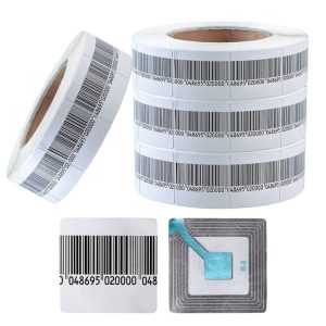 Security Alarm EAS System Tag 8.2 MHz RF Anti-Theft 50×50 mm Soft Label